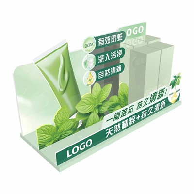 Gofreeritud plastist hambapasta ekraan